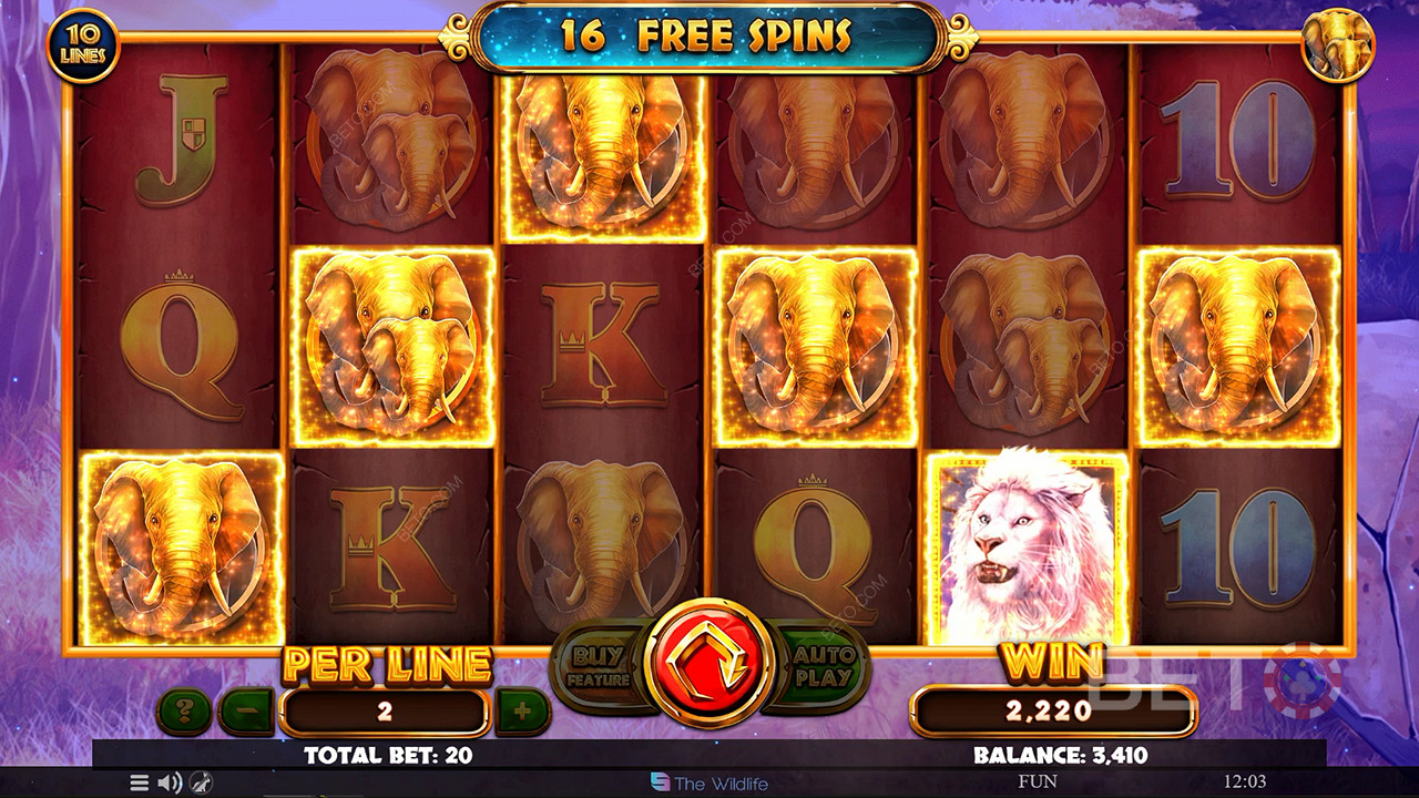 Spin for riches on Majestic King - Sunset with top wins up to 5,000x
