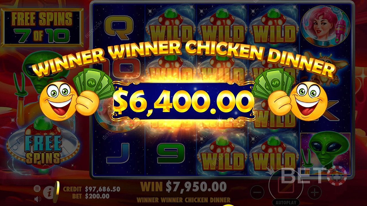 Stacked Wilds boost your winnings during Free Spins in this pokie