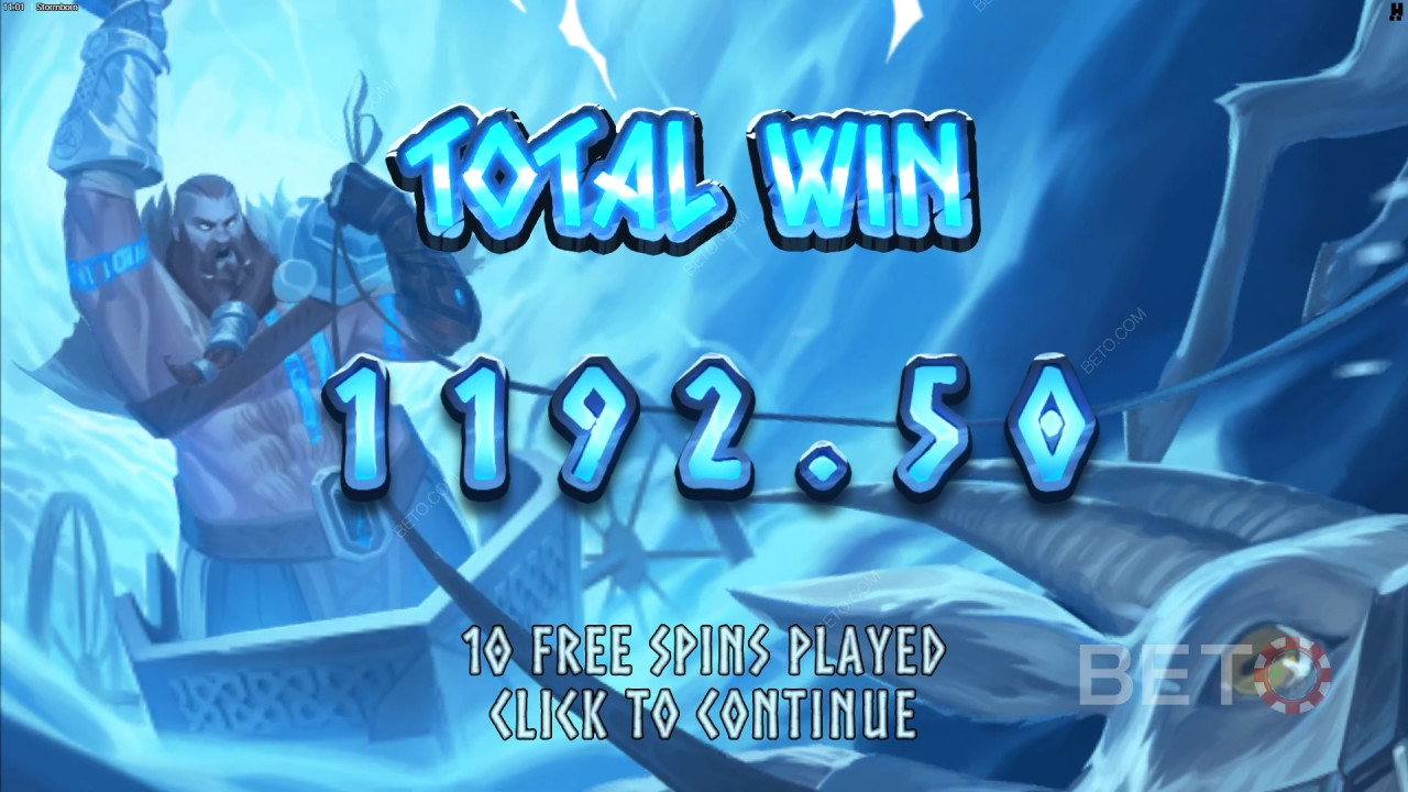 Win 15,000x Your bet in the Stormborn Video Pokie!