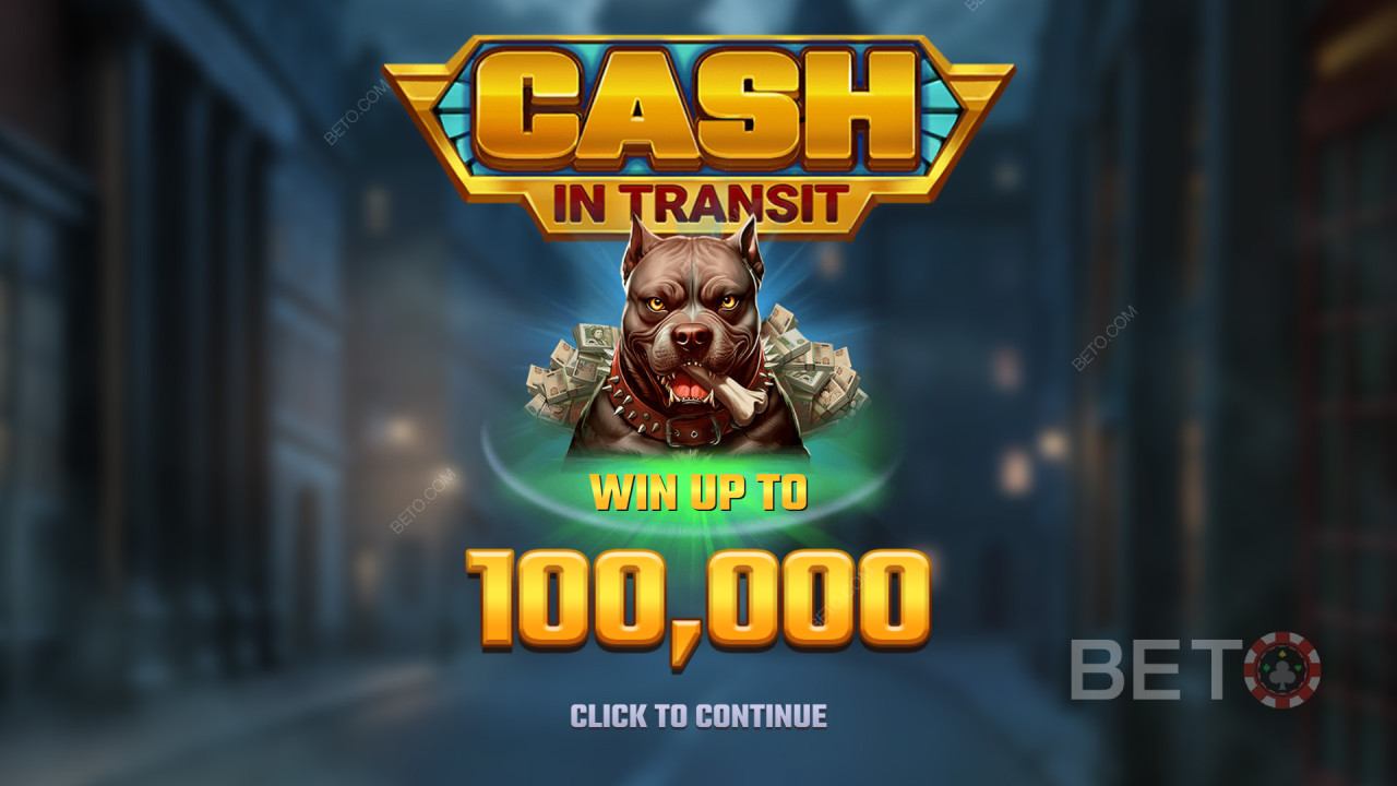 Win 10,000x Your bet in the Cash in Transit Pokie!