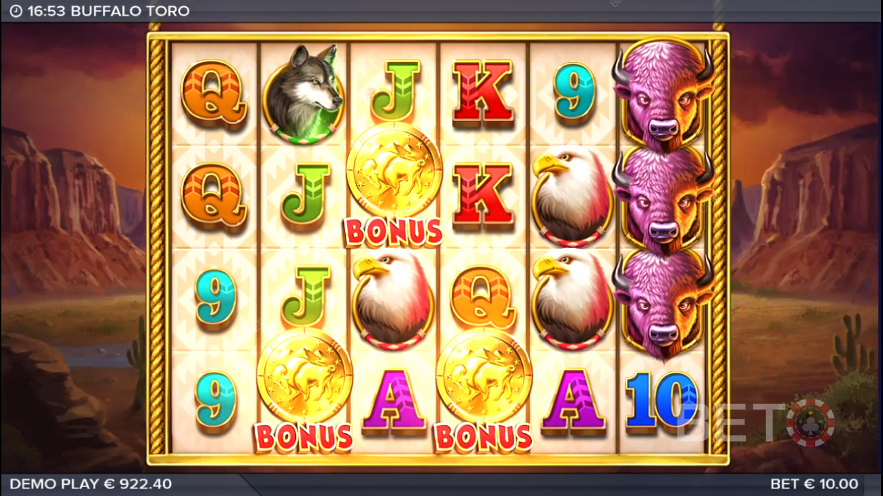 3+ bonus symbols kick off the Free Spins bonus round