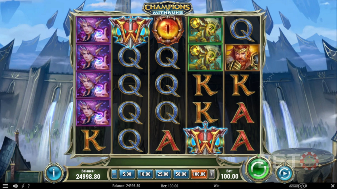 Snag 3 eye Scatters to unlock Free Spins