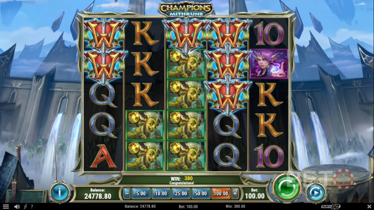 4 to 7 Wilds might pop up on the reels randomly