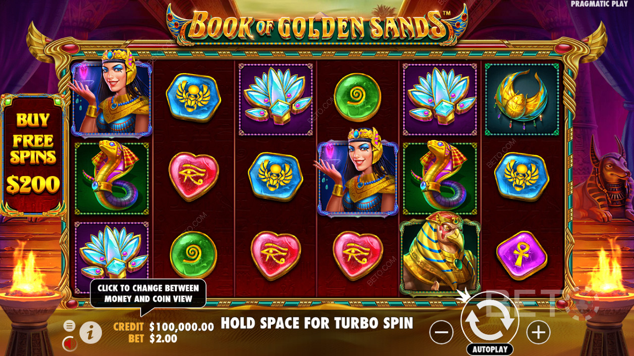 Tap the Free Spins option to nab the bonus round