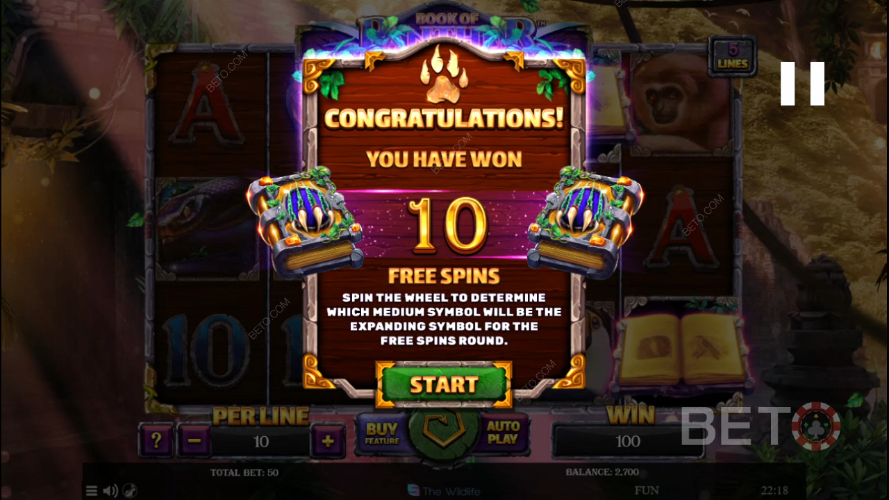 Snag 3+ Scatters to kick off Free Spins