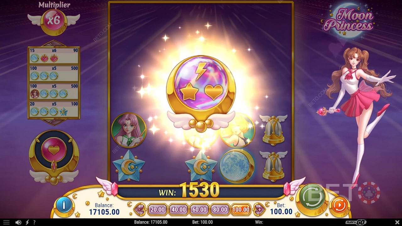 Charge the gauge to trigger the Princess Trinity bonus