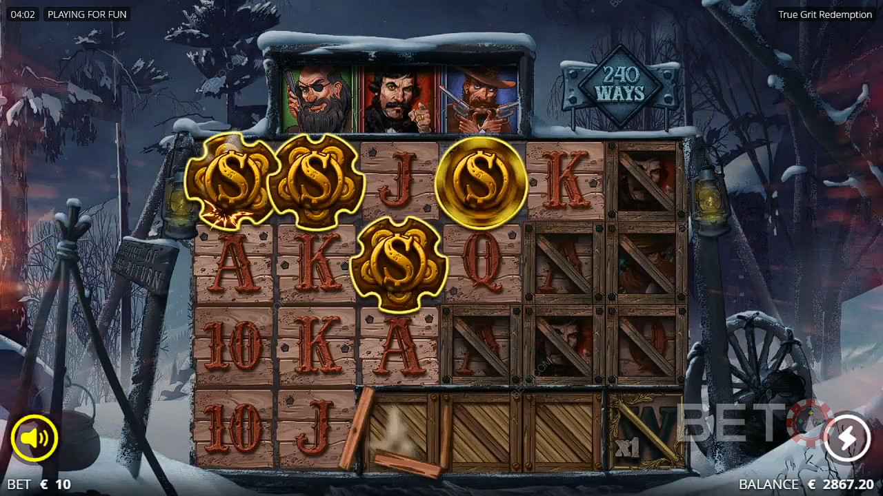 4 Scatters kick off the Dead Spins bonus feature