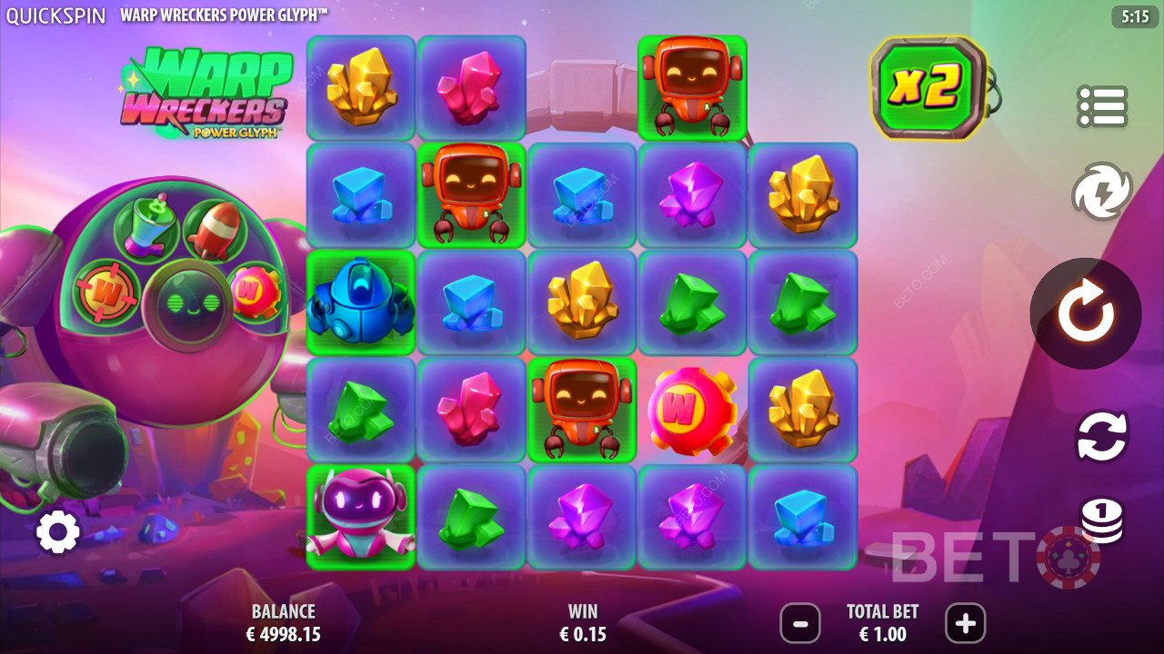 Warp Wreckers Power Glyph Review by BETO Pokie