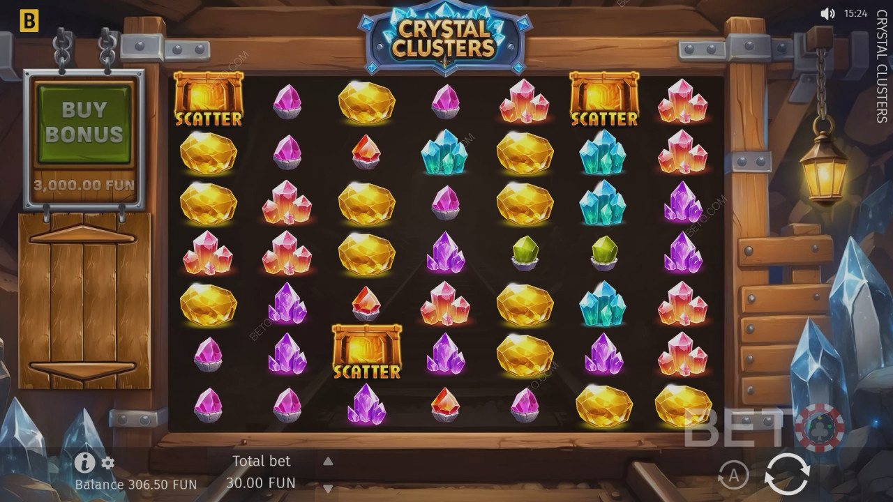 Crystal Clusters Review by BETO Pokie