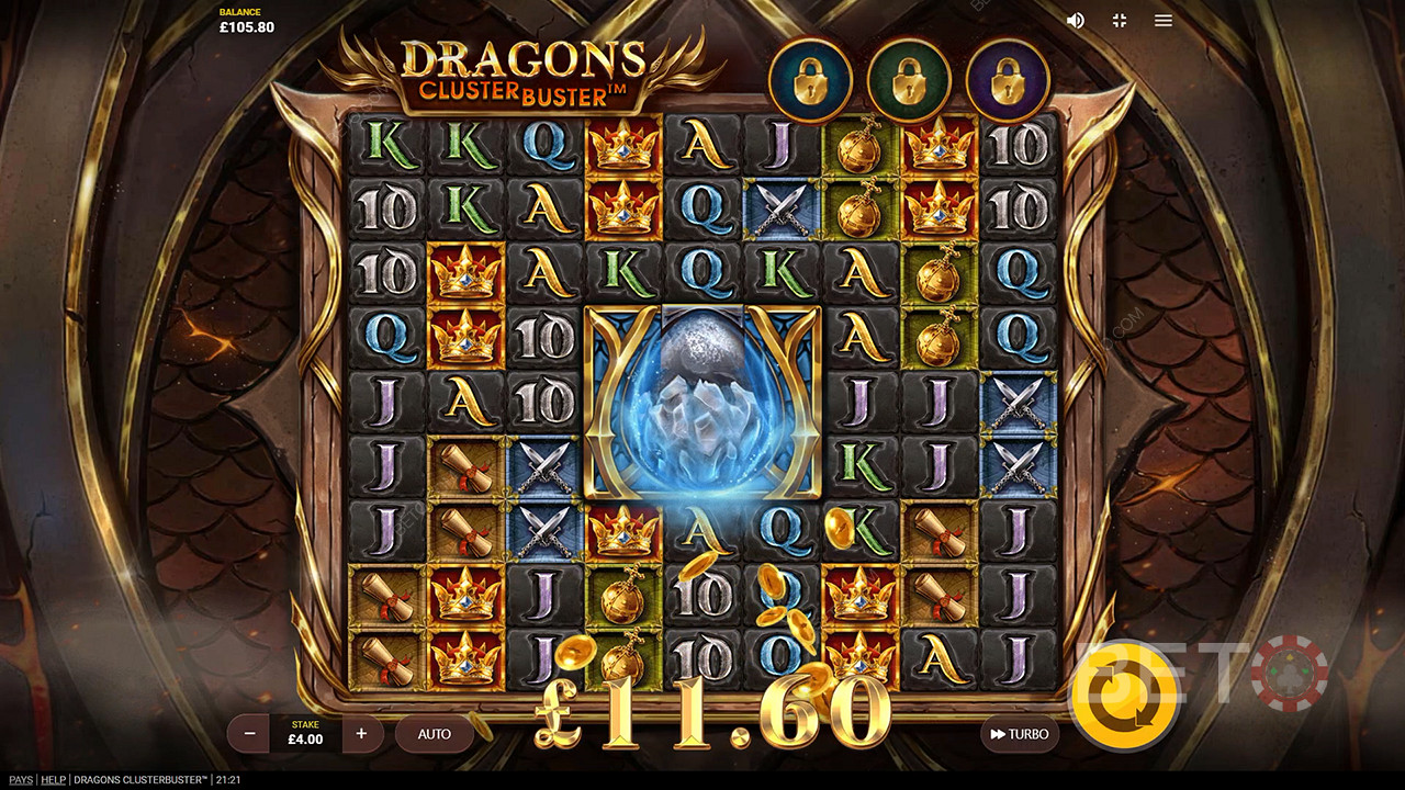 Bonus Features Unpacked in Dragons Clusterbuster by Red Tiger