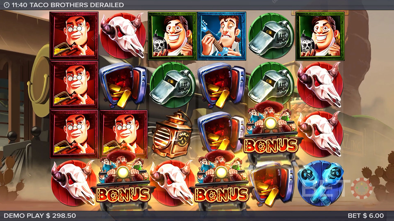 Taco Brothers Derailed Review by BETO Pokies