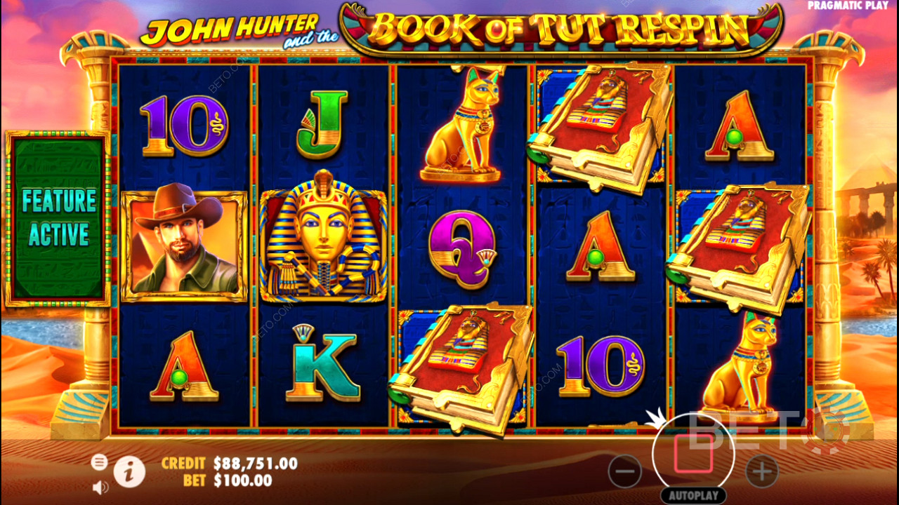 John Hunter and the Book of Tut Respin Review by BETO Pokie