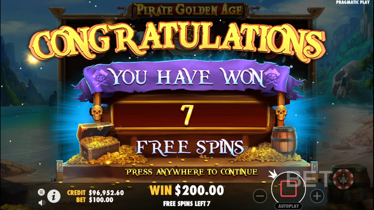 Score 7 Free Spins and boost them by nabbing Mystery symbols