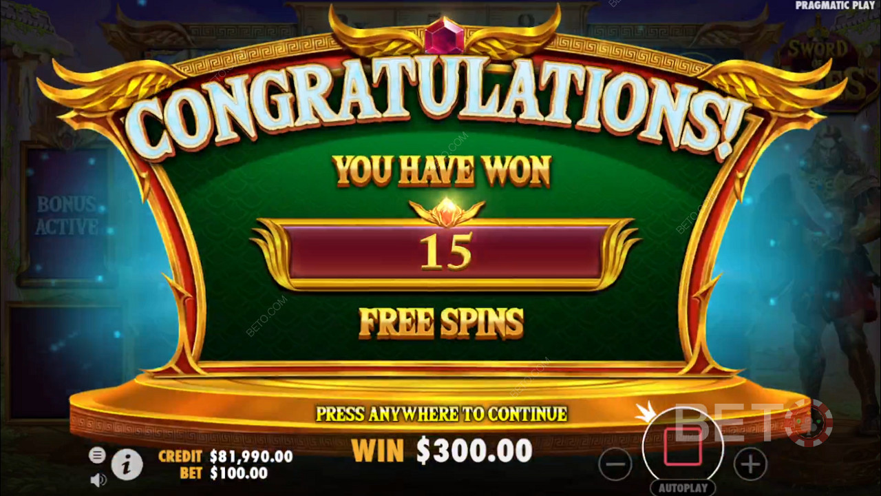 Score 15 Free Spins with Multipliers up to 500x