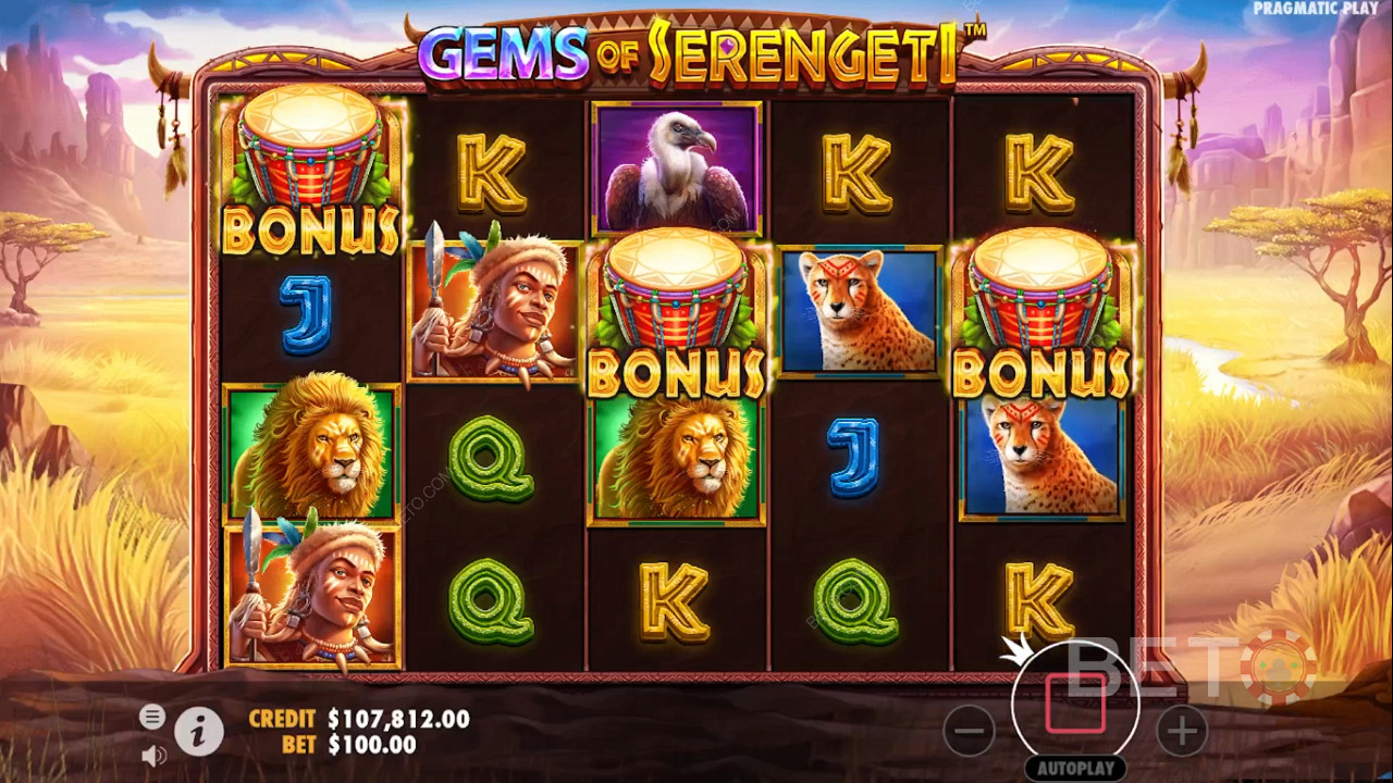 3 bonus icons in the main game kick off the Free Spins bonus round