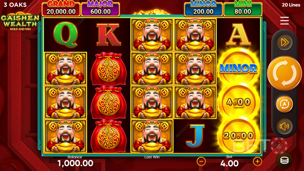 Caishen Wealth Hold and Win Review by BETO Pokies