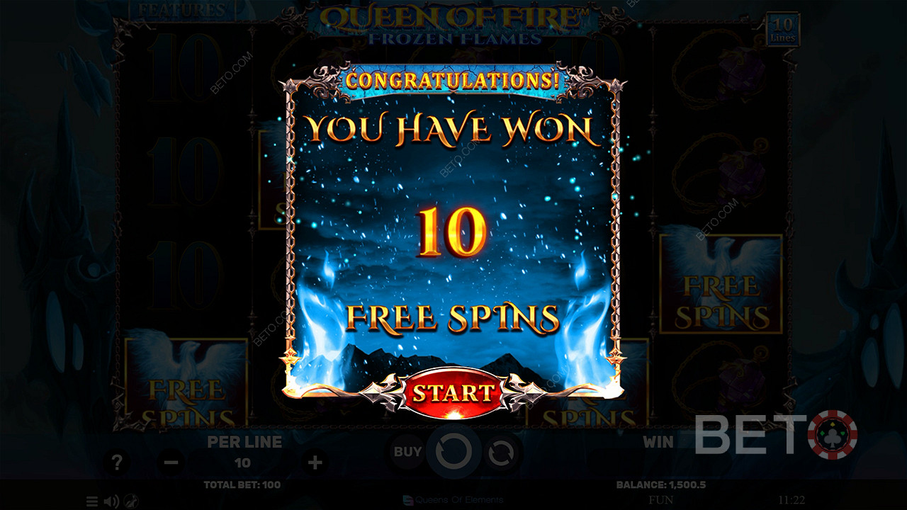 Score 10 Free Spins with guaranteed Stacked Wilds