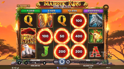 Majestic King - Hold & Hit Free Play Demo ✚ Pokie Review