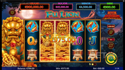 Jewel of the Dragon Fu Lion Free Play Demo ✚ Pokie Review
