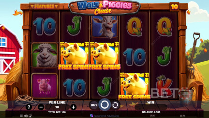 Wolf & Piggies Chase Free Play Demo ✚ Pokie Review